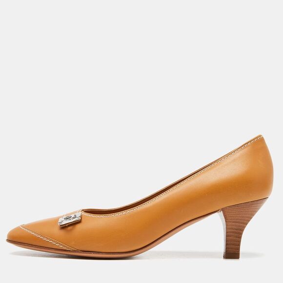 Salvatore Ferragamo Beige Leather Fresia Pumps Size 36,New Products : American Fashion Style Bags On Sale